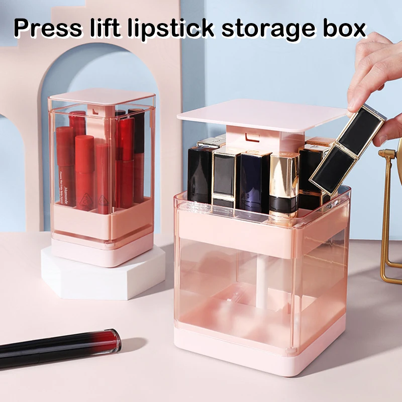 

Press Lifting Lipstick Storage Box Unique Press To Open Design Gift For Birthday Christmas