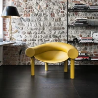 wuli new fashion personalized creative single seat sofa chair plastic horseshoe chair art leisure chair nordic style