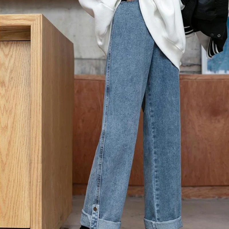 

Women JeansLoose High Waist 2022 Baggy Y2k New Denim Pants Long Women's Jeans Bottom Woman Jeans Woman Trousers