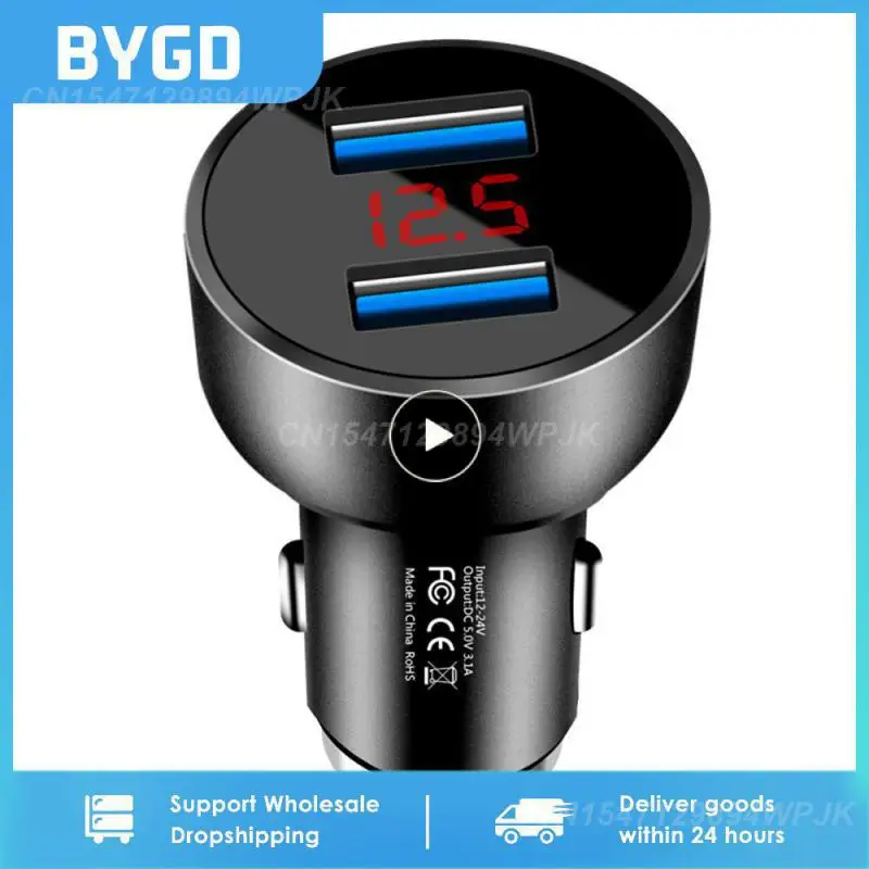 

1~5PCS Dual USB Car Charger 3.1A QC3.0 LED Digital Fast Charging Charger Auto Cigarette Lighter Adapter 12V 24V For IPhone