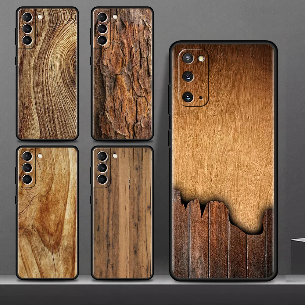

Carved Wood Case For Samsung Galaxy S22 S20 FE S21 S23 Plus S10 Lite S9 S8 S10e Note 20 10 Lite Silicone Phone Cover