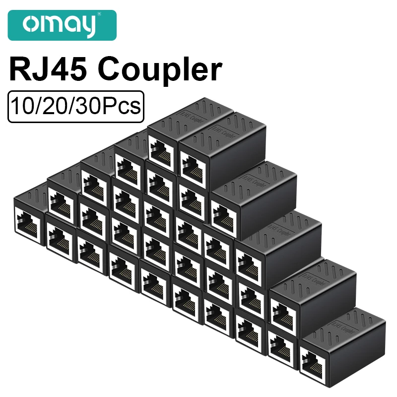 10/20/30 шт., удлинитель кабеля Ethernet, соединитель RJ45 cat5 cat6 cat6a