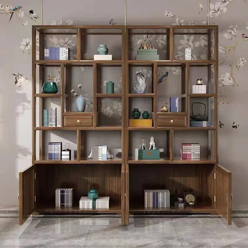 НОВЫЕ антикварные полки в китайском стиле из массива дерева старинном павильон