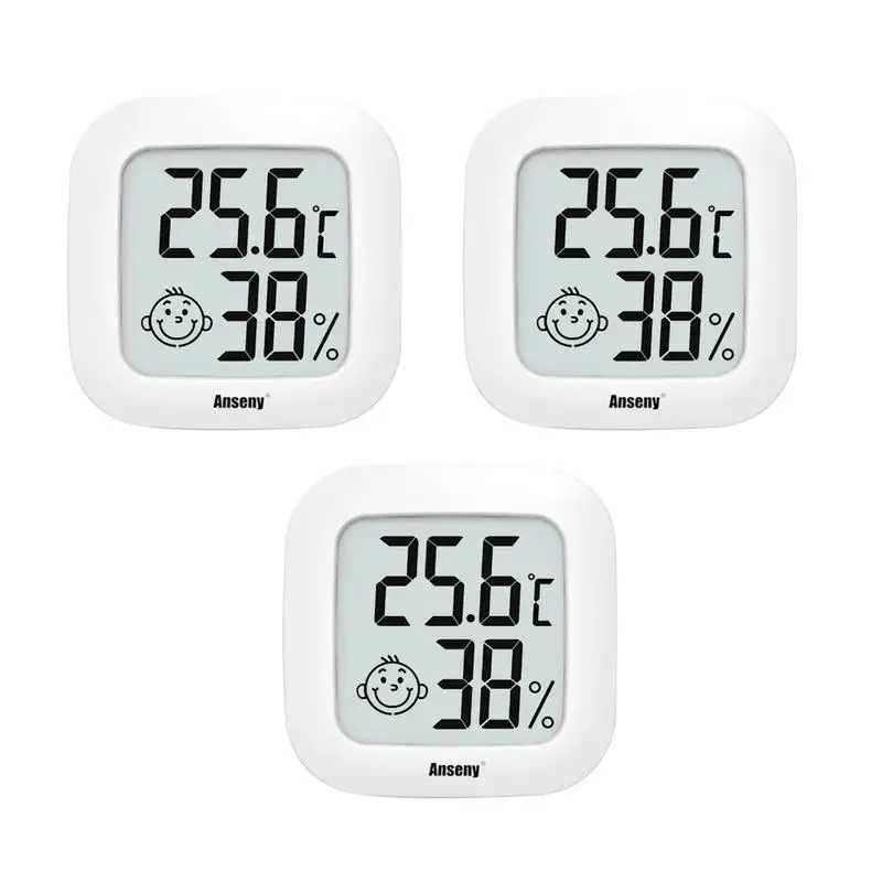 

Digital LCD Hygrometer Thermometer Mini Temperature Humidity Gauge Indoor Outdoor LCD Electronic Monitor Baby Room