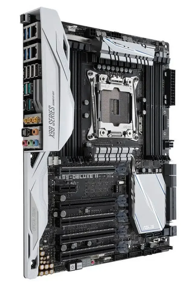 Материнская плата Asus X99-DELUXE II материнская Intel X99 LGA 2011-V3 DDR4 128 ГБ поддержка ATX 6800K E5-1607