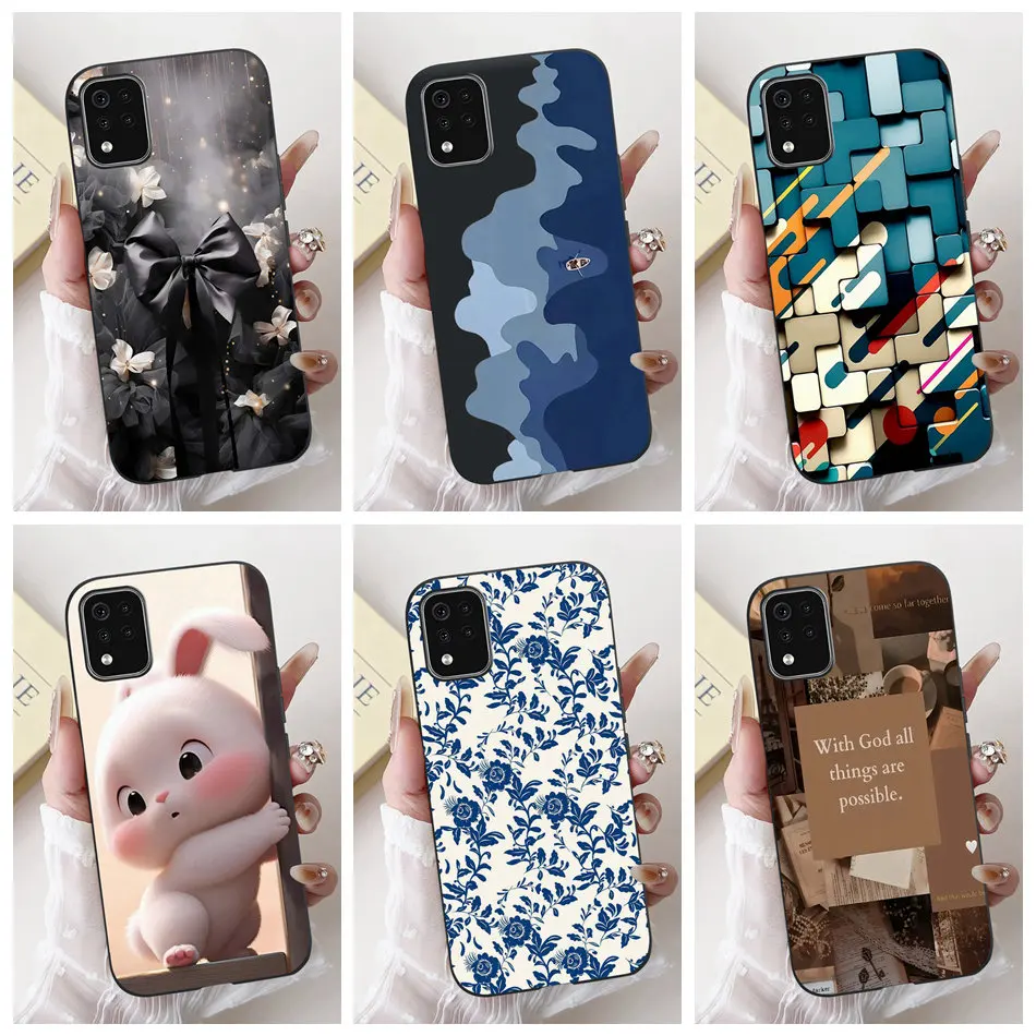 Фото Для LG K42 K52 K62 K62 + новый чехол для телефона с милым мультяшным цветочным принтом для LG K62 Plus K42 K52 (Бразильский), черный силиконовый мягкий чехол №1