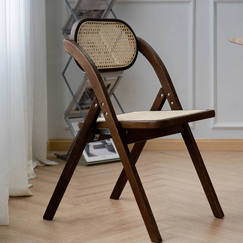 

Outdoor Folding Wooden Dining Chairs Rattan Desk Luxury Dining Chairs Mobile Kitchen Sillas De Madera Kitchen Furniture