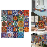 24pcs self adhesive mosaic brick tile 3d sticker kitchen bathroom wall stickers