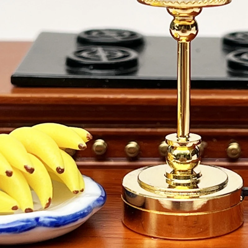 1/12 масштаб мини светящаяся лампа-свеча аксессуары для кукольного домика