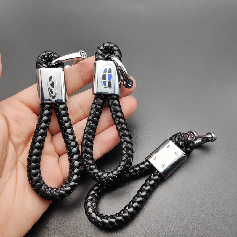 

3D Metal+Leather Braided Woven Rope Keychain Key Chain Rings For BMW X1 X2 X3 X4 X5 X6 F10 F20 E90 E46 E39 E36 E70 E87 E30 E34