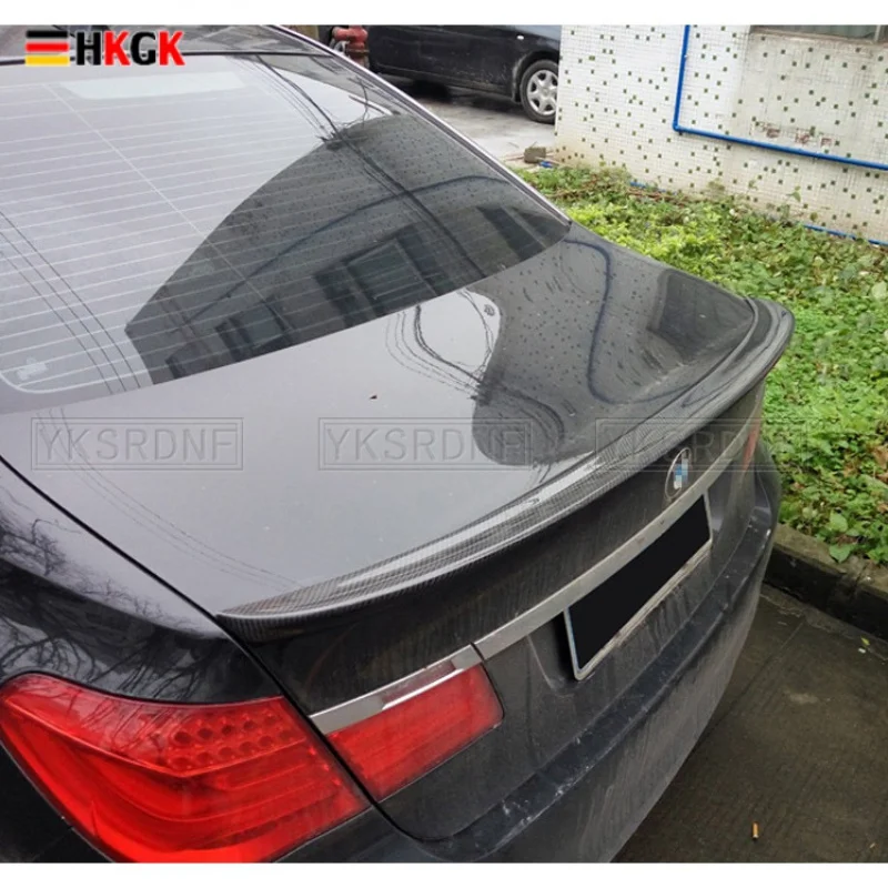 

Use For BMW 7 Series F01 Spoiler 2008--2014 Year Sedan Glossy Black Carbon Fiber Rear Wing AC Style Sport Accessories Body Kit