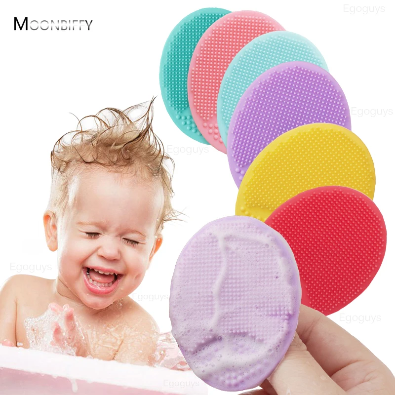 

1Pc Siliconen Borstel Gel Wassen Pad Exfoliërende Comedondrukker Facial Diepe Reiniging Gezicht Borstels Baby Bad Massager