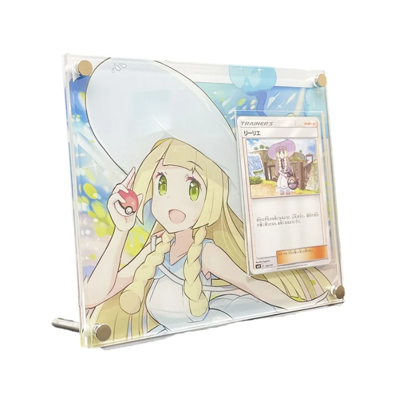 

Аниме игра Покемон PTCG карточка кирпич тренажер Марни Лилли ацерола Серена EDisplay стенд коллекция подарочных игрушек без карт