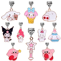1pcs new cute cartoon magic wand piggy dog pendant suitable for charm bracelet necklace accessory women diy jewelry making gifts