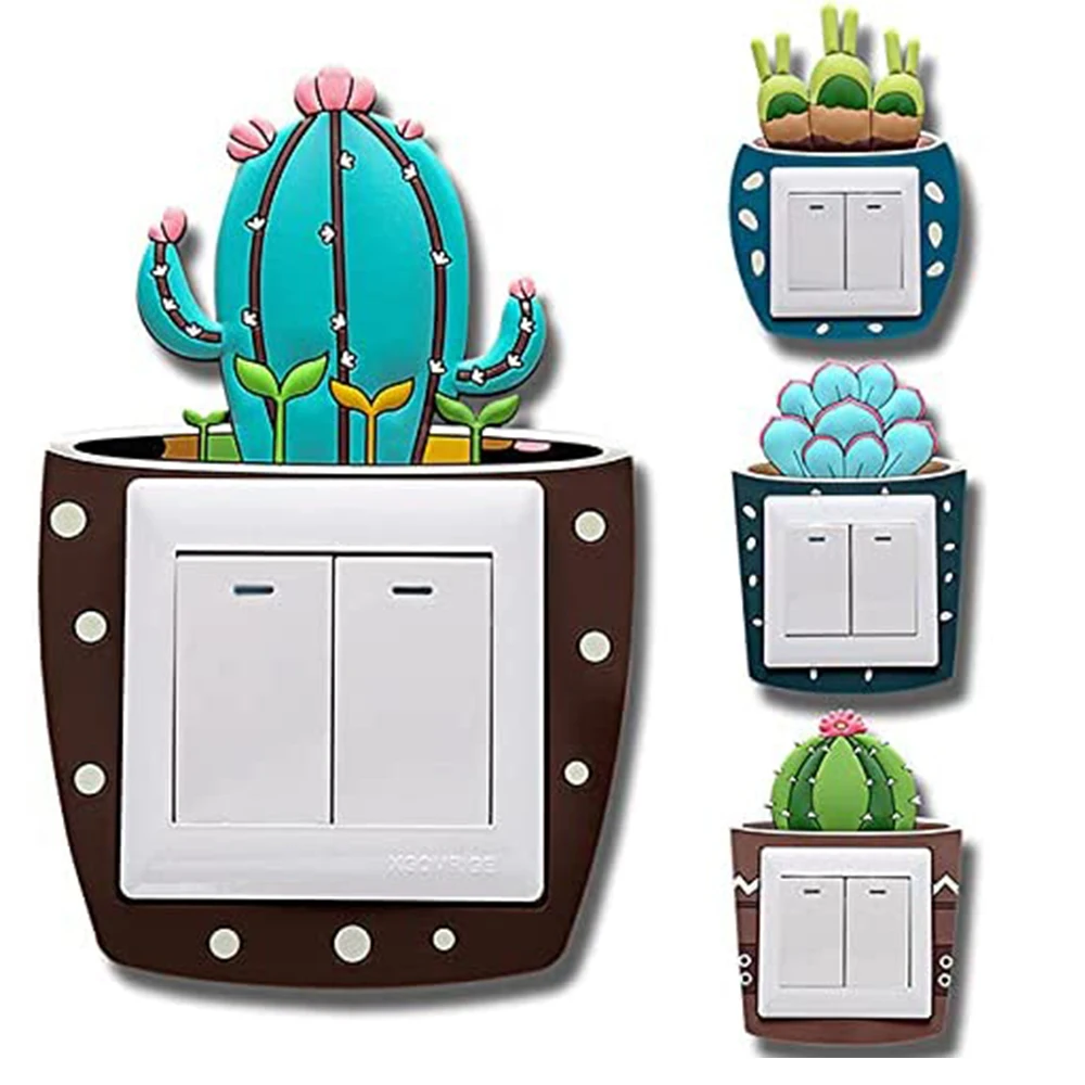 

Luminous Switch Decal 3D Wall Stickers Light Switch Decals Decor Switch Protective Cover Luminous Wall Sticker Socket Decoration