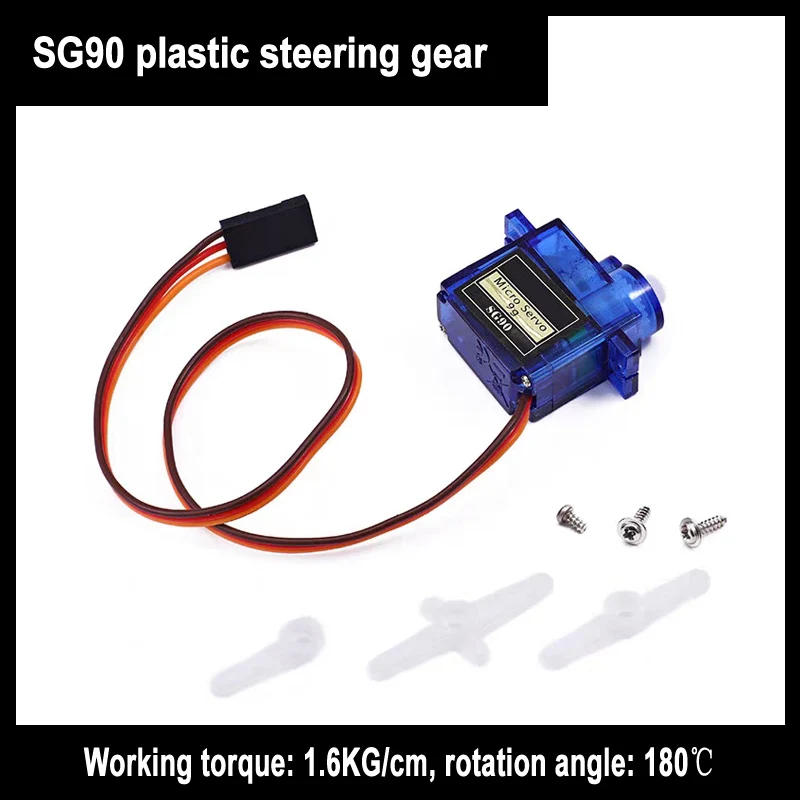 

2piece Rc Mini Micro 9g 1.6kg Servo Sg90 For Rc 250 450 Arduino Helicopter Aircraft Car Boat 90 Degrees To 360 Degrees