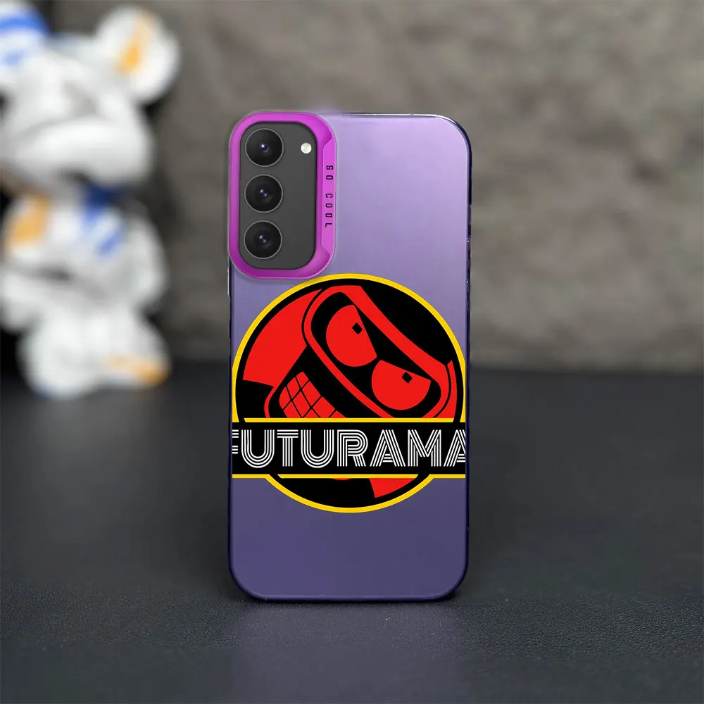 Чехол для телефона F-Futurama с аниме B-Bender iPhone 12 11 13 14 15 16 лазерный чехол Pro Plus