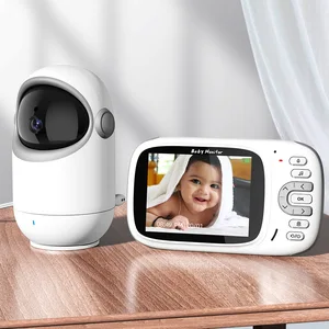 Imported WiFi Mini Baby Monitor Indoor Security Camera Night Vsion Intercom Audio Video Temperature Monitorin