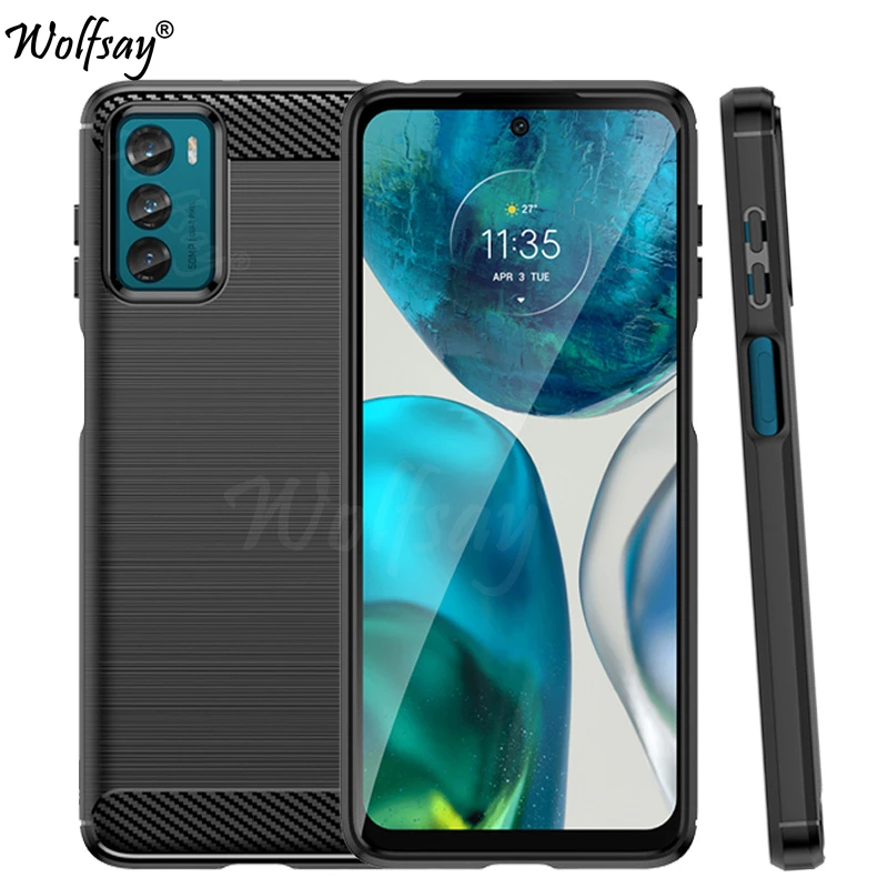 

Чехол для Motorola Moto G42, силиконовый чехол из углеродного волокна для Moto G42, G52, G22, G31, G41, G51, G71, E40, E30, E20, чехол для Moto G42, чехол