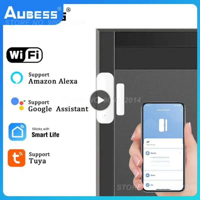 

Smart Door Sensor Work With Google Home Alexa Wifi Smart Door Open/closed Detectors Smart Life Window Sensor Tuya Wifi Tuya