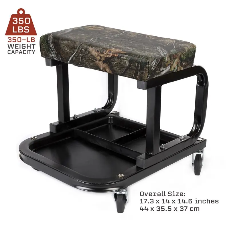 

For Garage Shop Creeper Seat with Tool Tray, 350 lb Capacity car accessories car products