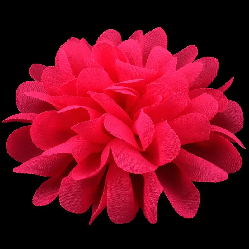 

5 шт./лот, 4 дюйма, искусственная ткань, цветы для волос, шикарный мягкий шифоновый цветок, кружевная отделка, нашивка, аппликация, кружевная ткань, свадьба