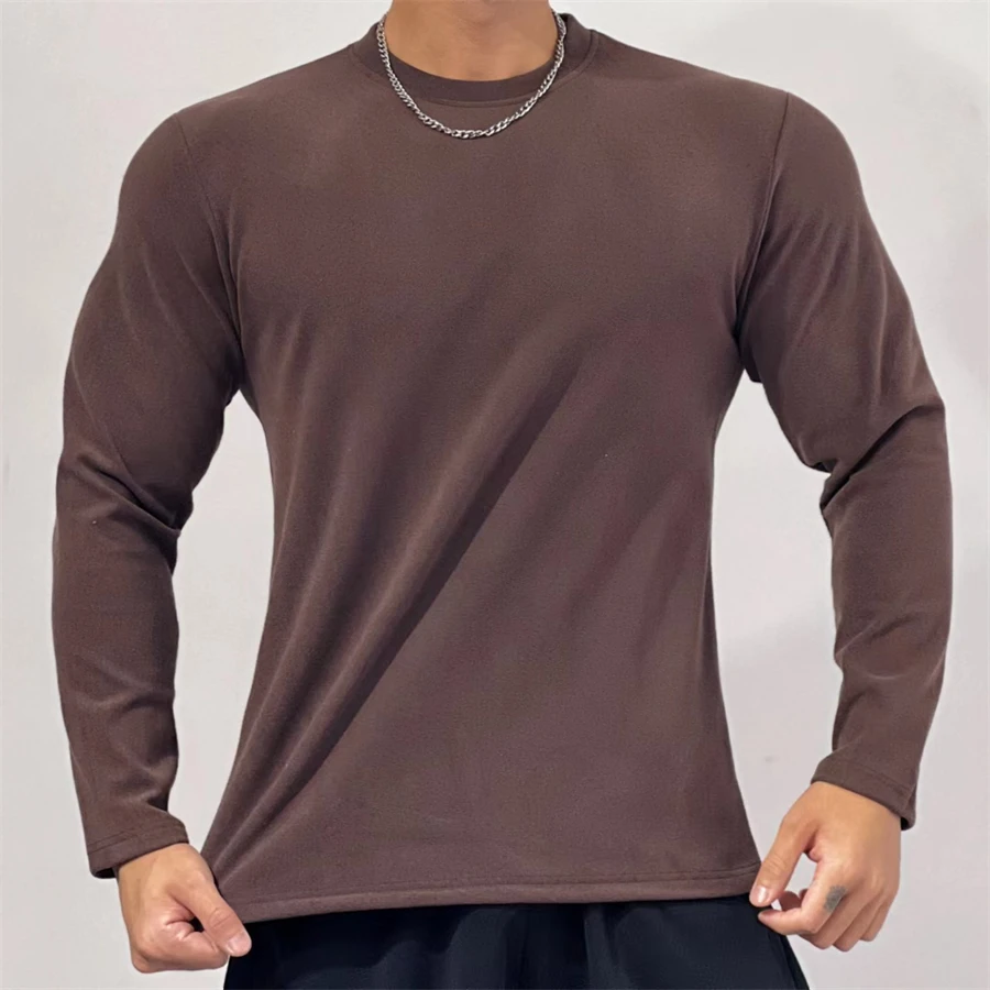 

2023 Men Sweatshirts Fashion O-Collar Pullovers Streetwear Loose Hoodies Male Spring Autumn Solid Soft Sweatshirt Tops