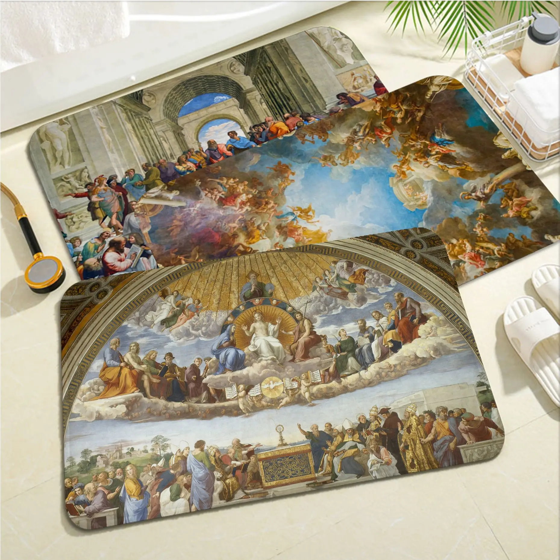 

Renaissance Hallway Carpet INS Style Soft Bedroom Floor House Laundry Room Mat Anti-skid Welcome Doormat