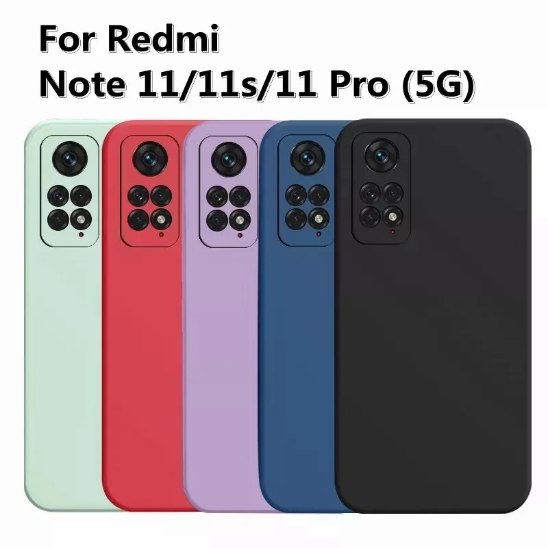 

2023 New Liquid Silicon Case For Xiaomi/Redmi Note 11 Pro 5G 11s 12 Pro Global Phone Cover Protective Back Case Best Hot Sale