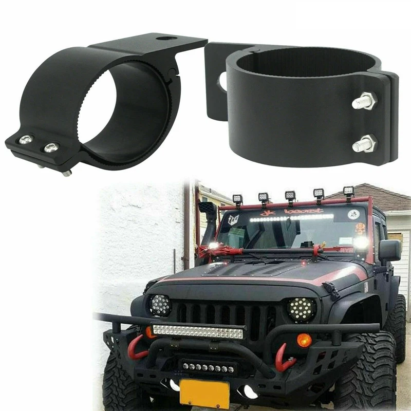 New2x 2 5 дюйма 69-71 мм Bull Bar Roll Cage Mount Кронштейн Зажимы Светодиодный рабочий светильник