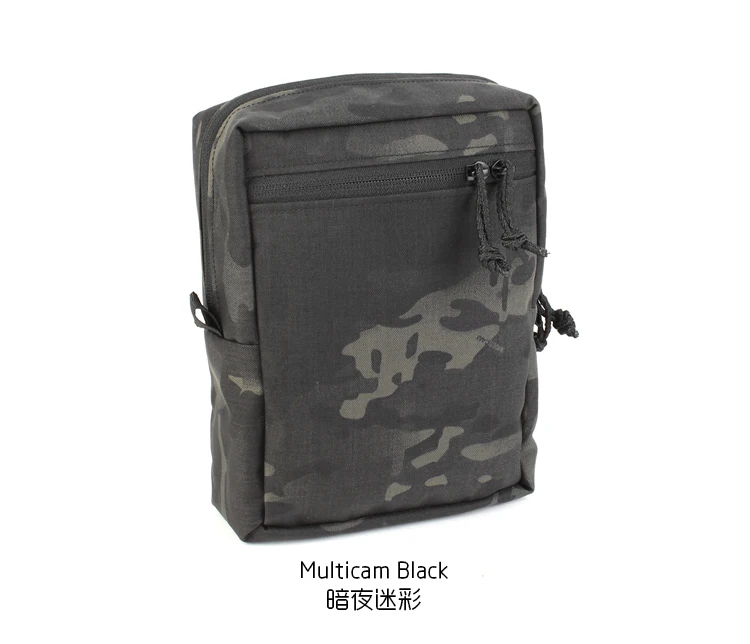 SS GP Longitudinal Zipper Sundry Bag MOLLE Vertical Bag Lv119 Back Plate Tactical Outdoor Camouflage