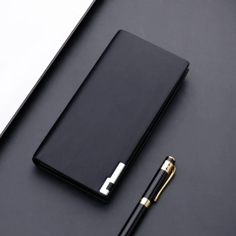 Новый мужской тонкий кошелек длинный деловой клатч для монет роскошный