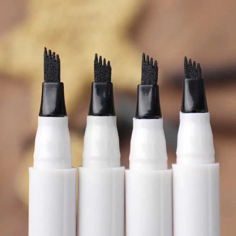 Four-tip split eyebrow pencil extremely fine waterproof non-smudge custom label cosmetics Korea cosmetics  Dep16