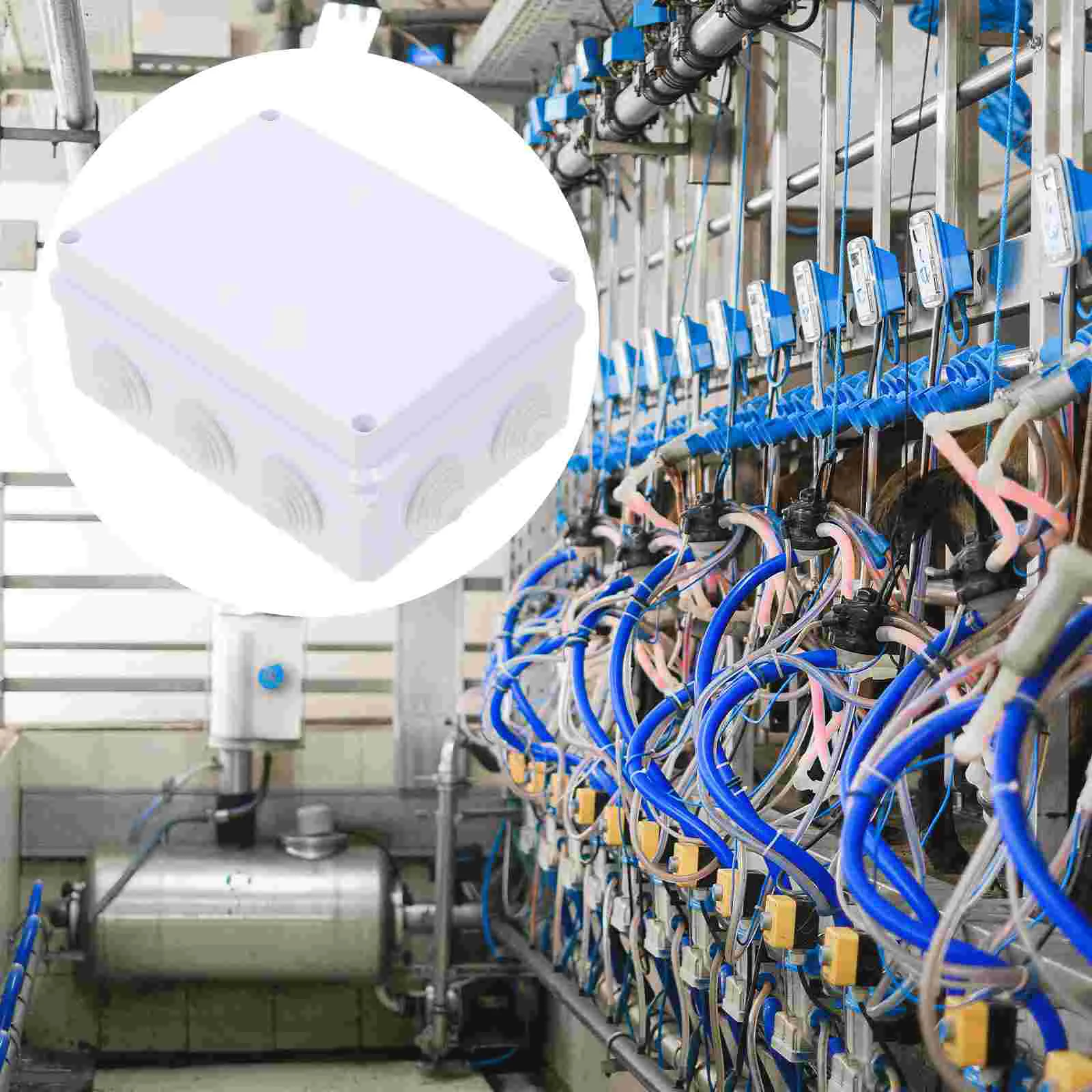 

Waterproof Electrical Box Junction Box Universal Electrical Project Enclosure for Telephone Cable Wiring Distribution ( White )