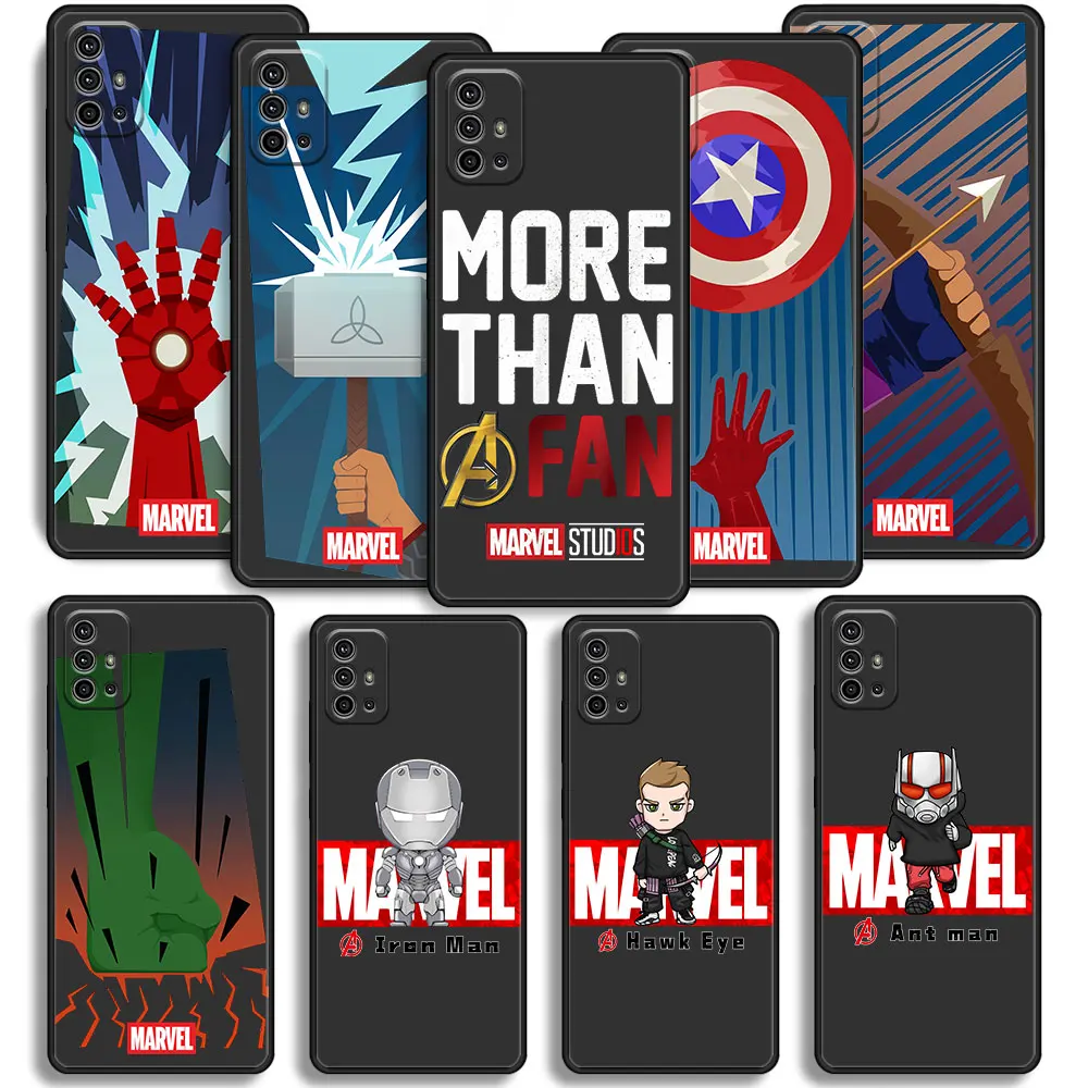 Phone Marvel Fans Man Case for Motorola Moto G9 Play One Fusion G50 G60 G8 Plus G Stylus Edge 20 30 G30 Hyper 2021 TPU Celular