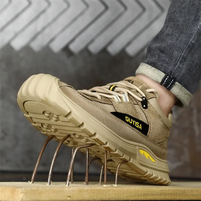 Промышленная защитная обувь мужская рабочая с защитой от проколов со стальным