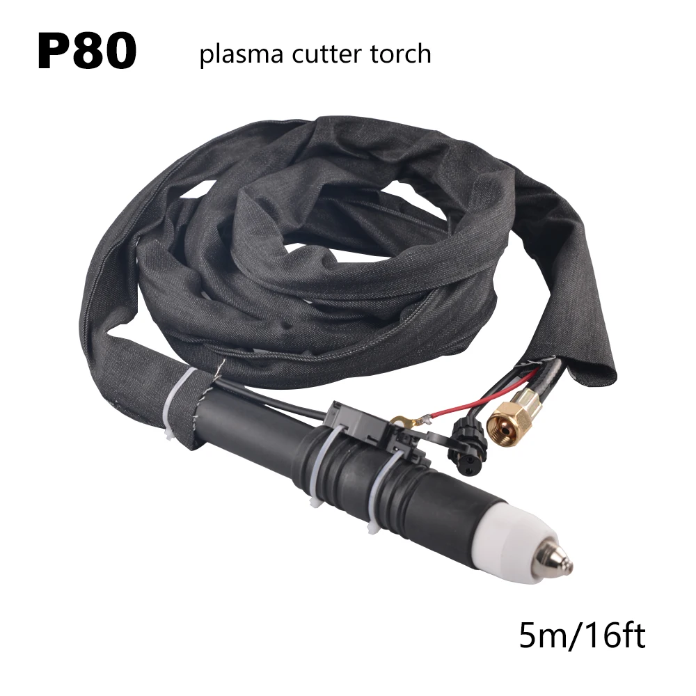 P80 Plasma cutter gun plasma cutting Torch Pilot Arc for LGK60 LGK80 LGK100 Cutting Machine P80 5M 16Feet