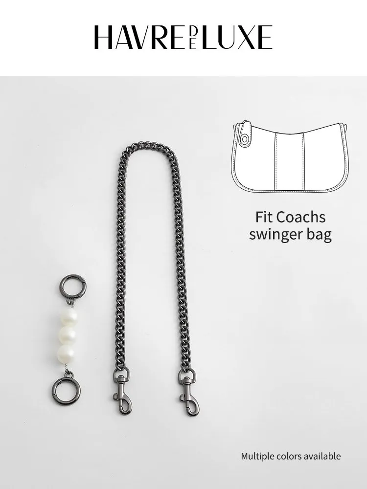

All-match Underarm Pearl Extension Chain Transformation Messenger Bag Metal Chain Women's Bag Chain Accessories