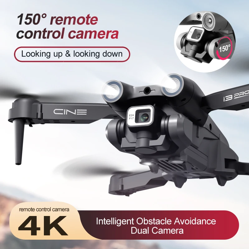 

KBDFA I3 Pro Obstacle Avoidance Drone Aerial Camera Professional HD 4K Remote Control Aircraft 150 Esc Camera Toy Gift Foldable