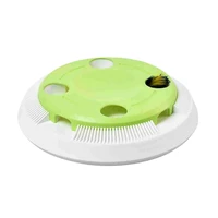 interactive pet electric play automatic rotating feather electronic cat toy