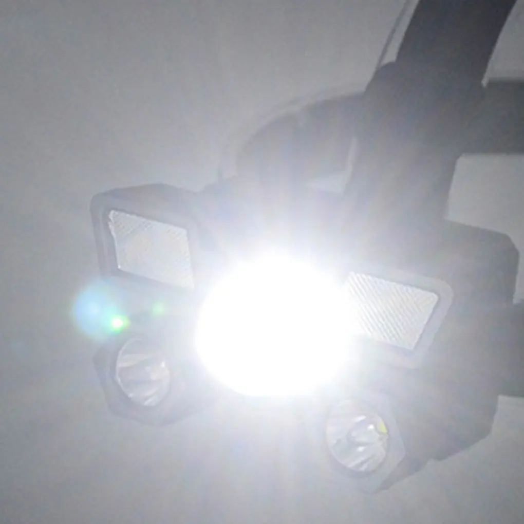 

Headlamp USB Rechargeable Strong Light Push Switch Headlight Large Capacity Lightweight Lighting Accessory Hiking Torch