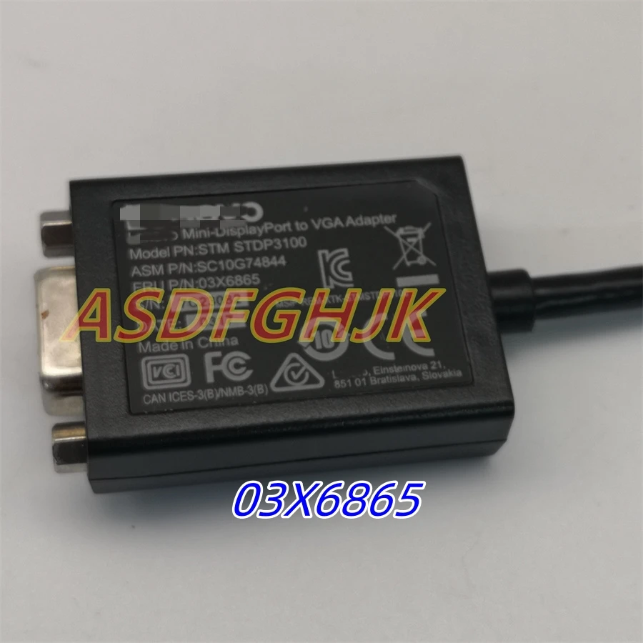 Фото Адаптер для Lenovo ThinkPad Mini-DisplayPort-VGA 0A36536 03X6865 SC10G74844 STM STDP3100 1920x1200, 60 Гц, черный, 100% идеально №2