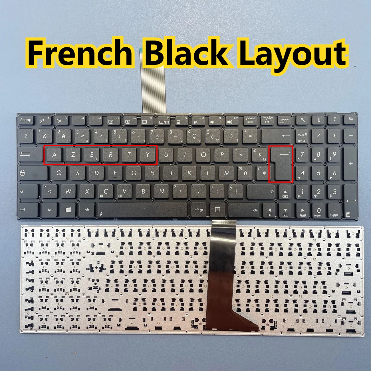 Французская клавиатура для ноутбука Azerty серии ASUS X550 X550C X550CA X550CC X550CL X550D X550E X550J X550L
