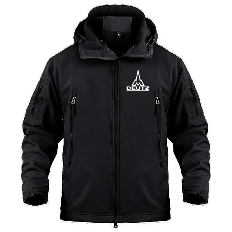 

Waterproof SoftShell Jackets for Men Top Quality Fleece Warm Multiple Pockets New Outdoor Military SoftShell Man Coat Jackets