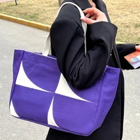 high quality texture bag womens large capacity 2022 new canvas summer ladies all match shoulder bag casual commuter tote bag