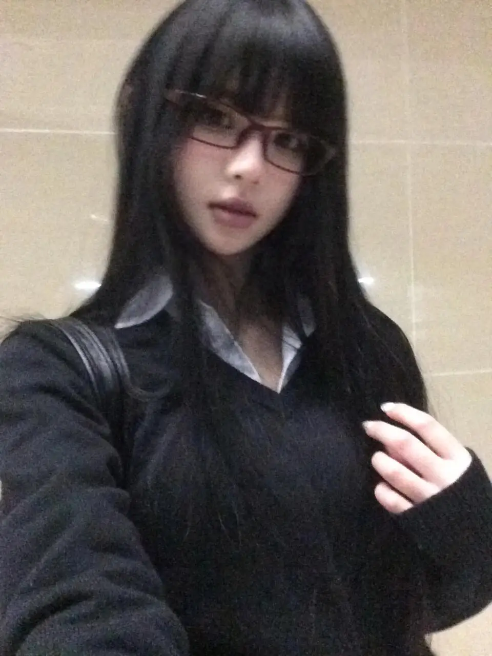 Wheatlife частный Shuiyuan средней школы пуловер с V-образным вырезом свитер Женская