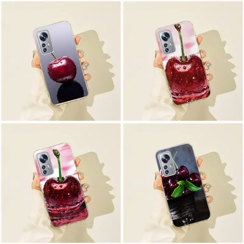 

Cherry Phone Case For Xiaomi Mi 11 10 12Spro A2 A2lite A1 9 9SE 8Lite 8explorer F1 Poco 12S Ultra Cove