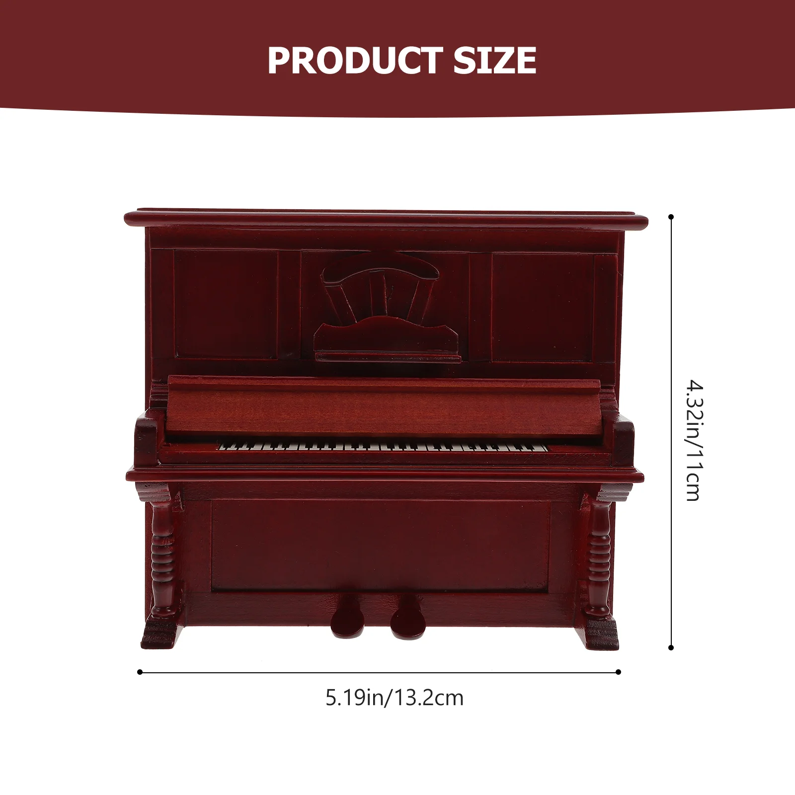 Модель фортепиано украшения декор для кукольного домика винтажные домашние