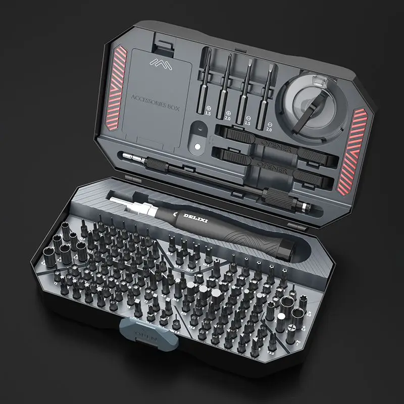 Набор отверток Youpin DELIXI 145 в 1, прецизионные магнитные биты для отверток, Набор отверток для ремонта, ручные инструменты