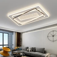 modern led chandelier lamp for bedroom round square ultra thin acrylic ceiling chandelier lighting for bedroom living room